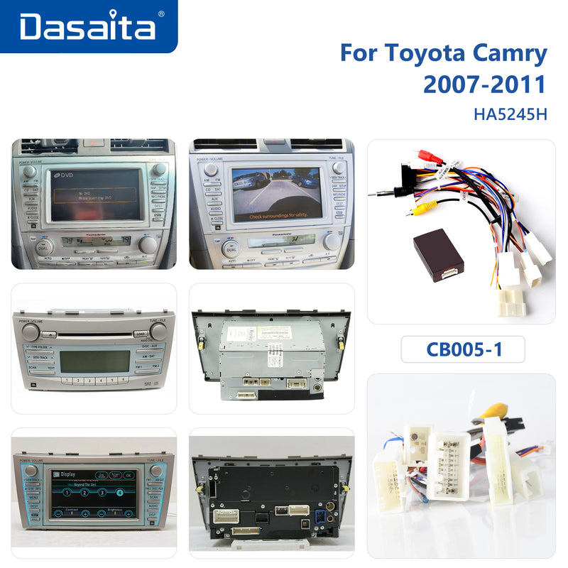 Dasaita Vivid Toyota Camry 2007 2008 2009 2010 2011 Car Stereo 9 Inch Carplay Android Auto PX6 4G+64G Android10/Android11 1280*720 DSP AHD Radio