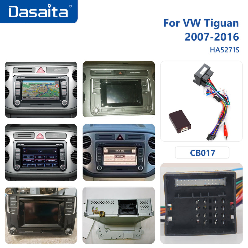 Dasaita Android12 Car Stereo for VW Tiguan 2007-2016 Wireless Carplay & Android Auto Car Radio| Qualcomm 665 | 9" QLED Screen | Wifi+4G LTE |6G+64G|DSP|GPS Navigation Head Unit| Optical Output