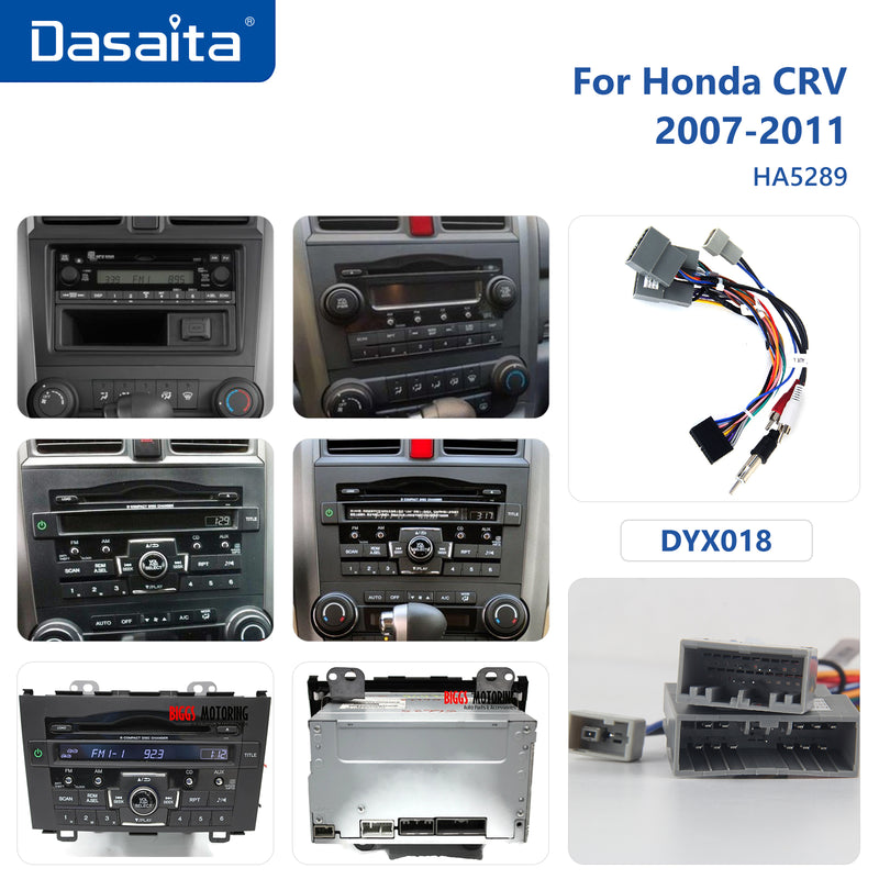 Dasaita Android12 Car Stereo for Honda CRV 2007-2011 Wireless Carplay & Android Auto Car Radio| Qualcomm 665 | 9" QLED Screen | Wifi+4G LTE |6G+64G|DSP|GPS Navigation Head Unit| Optical Output