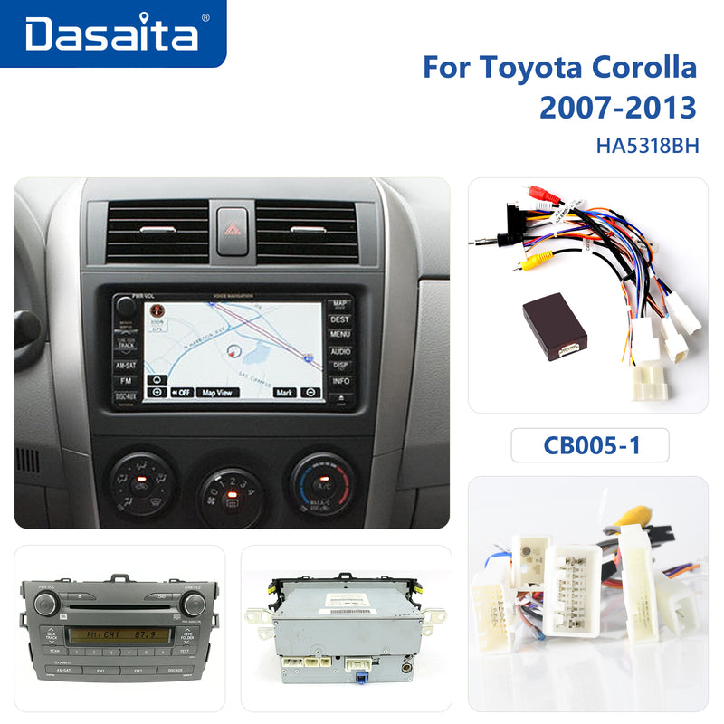 Dasaita MAX11 Toyota Corolla 2007 2008 2009 2010 2011 2012 2013 Car Stereo 9 Inch Carplay Android Auto PX6 4G+64G Android11 1280*720 DSP AHD Radio