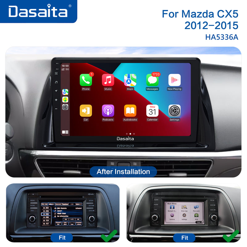 Dasaita MAX11 Mazda CX5 2012 2013 2014 2015 Car Stereo 10.2 Inch Carplay Android Auto PX6 4G+64G Android11 1280*720 DSP AHD Radio
