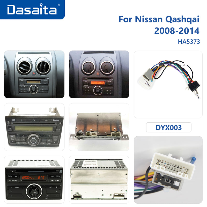 Dasaita Android13 Car Stereo for Nissan Qashqai 2008-2014 Wireless Carplay & Android Auto Car Radio| Qualcomm 665 | 9" QLED Screen | Wifi+4G LTE |6G+64G|DTS|GPS Navigation Head Unit| Optical Output