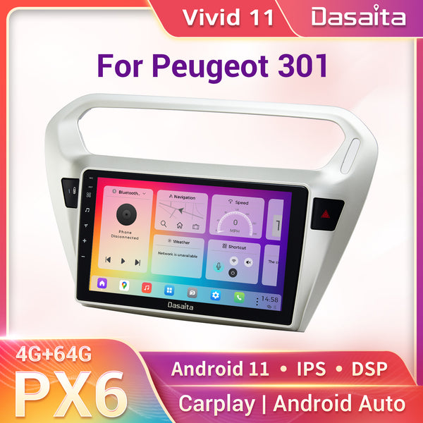 Autoradio Peugeot 301 Android Auto - CarPlay - Skar Audio