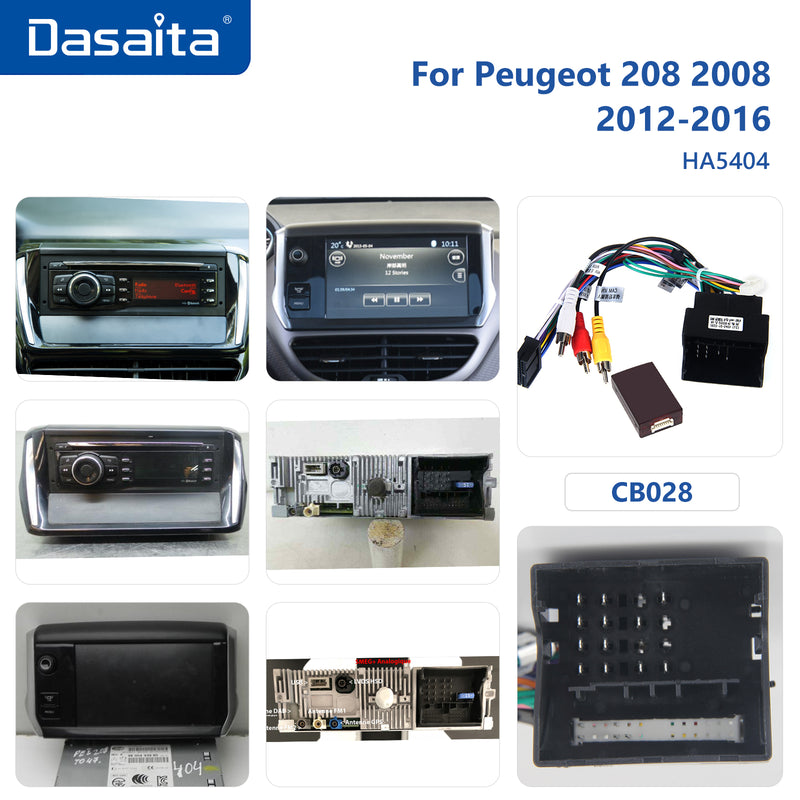 Dasaita MAX10/MAX11 Peugeot 208 2008 2012 2013 2014 2015 2016 Car Stereo 10.2 Inch Carplay Android Auto PX6 4G+64G Android10/Android11 1280*720 DSP AHD Radio