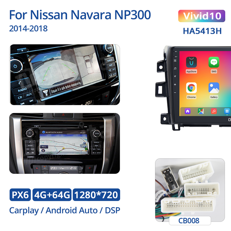 Dasaita Android12 Car Stereo for Nissan Navara NP300 2014-2018 Wireless Carplay & Android Auto Car Radio| Qualcomm 665 | 10.2" QLED Screen | Wifi+4G LTE |6G+64G|DSP|GPS Navigation Head Unit| Optical Output