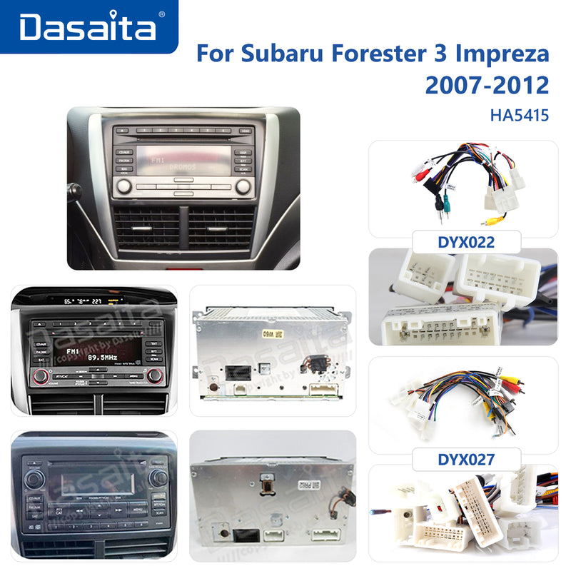 Dasaita Android13 Car Stereo for Subaru Forester 3 Impreza 2007-2012 Wireless Carplay & Android Auto Car Radio| Qualcomm 665 | 9" QLED Screen | Wifi+4G LTE |6G+64G|DTS|GPS Navigation Head Unit| Optical Output