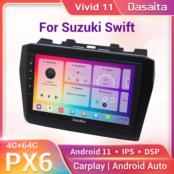 Dasaita Vivid11 for Suzuki Swift 2018-2020 Car Video IPS Touch Screen Support Steering Wheel Control Carplay 1280*720 Stereo