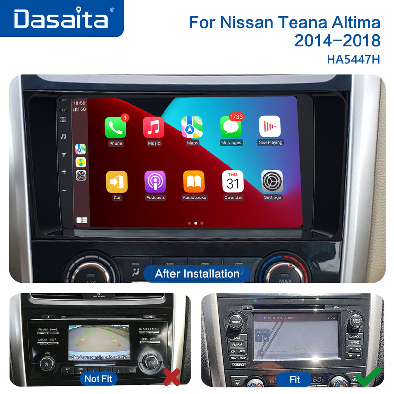 Dasaita MAX11 Nissan Teana Altima 2014 2015 2016 2017 2018 Car Stereo 9 Inch Carplay Android Auto PX6 4G+64G Android11 1280*720 DSP Radio