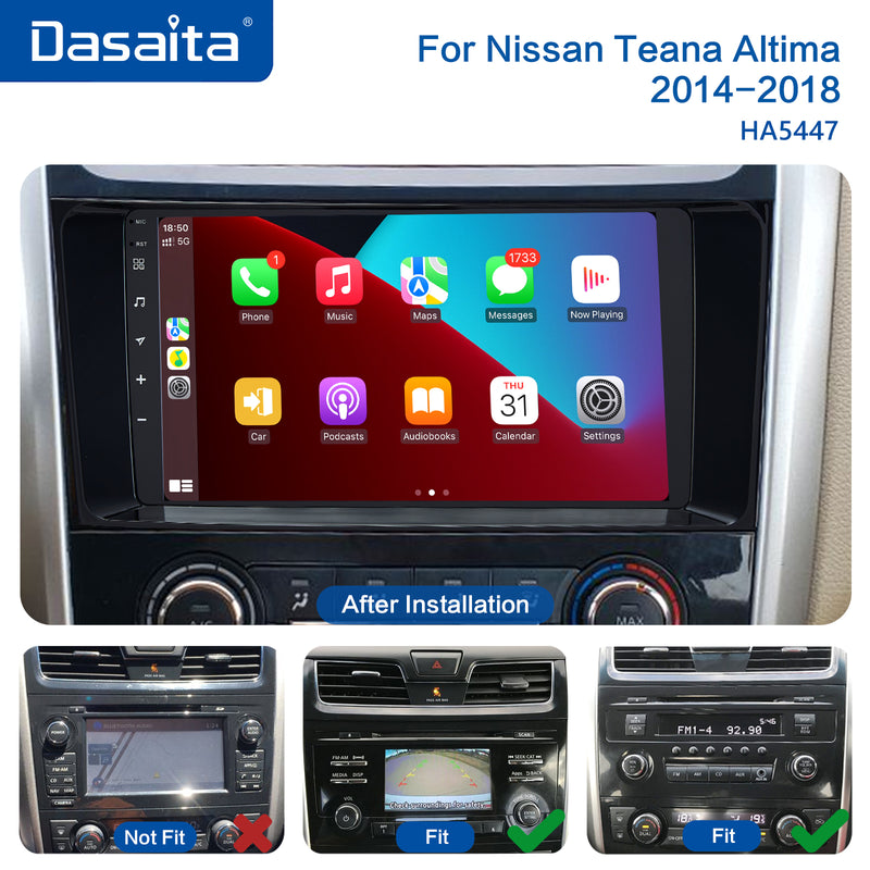Dasaita MAX11 Nissan Teana Altima 2014 2015 2016 2017 2018 Car Stereo 9 Inch Carplay Android Auto PX6 4G+64G Android11 1280*720 DSP Radio