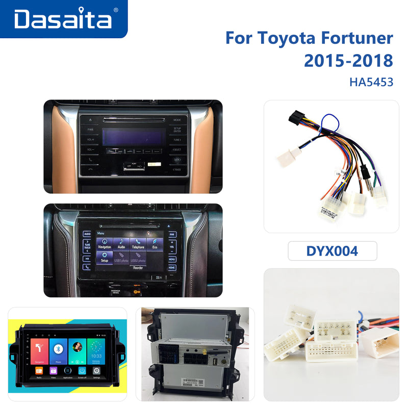 Dasaita DSP Android 11.0 Car Radio Stereo for Toyota Fortuner 2016 2017 2018 GPS Car Multimedia 9" IPS Bluetooth MP3 MAX11