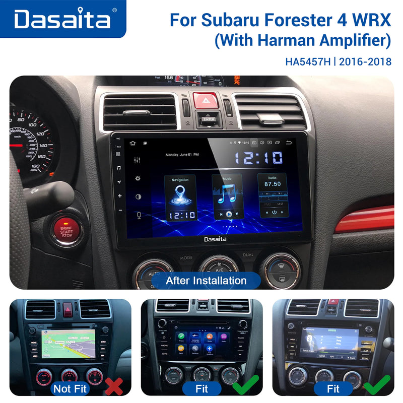 Dasaita MAX11 Subaru Forester 4 WRX Levorg 2016 2017 2018 Car Stereo 9 Inch Carplay Android Auto PX6 4G+64G Android11 1280*720 DSP AHD Radio