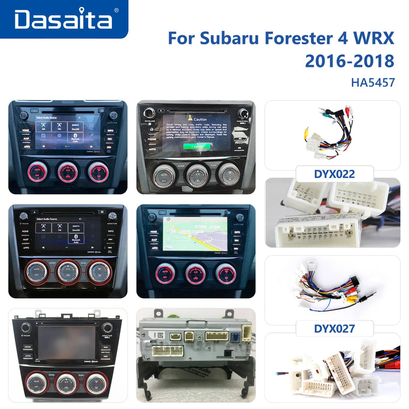 Dasaita Vivid11 Subaru Forester 4 WRX Levorg 2016 2017 2018 2019 2020 2021 Car Stereo 9 Inch Carplay Android Auto PX6 4G+64G Android11 1280*720 DSP AHD Radio