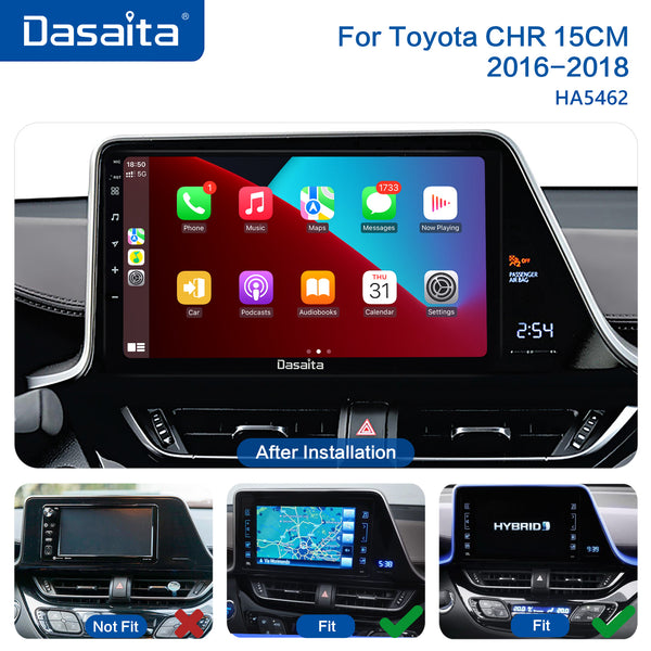 Dasaita Scout10 Toyota CHR 15CM 2016 2017 2018  LHD Car Stereo 9 Inch Carplay Android Auto PX6 4G+64G Android10 1280*720 DSP AHD Radio