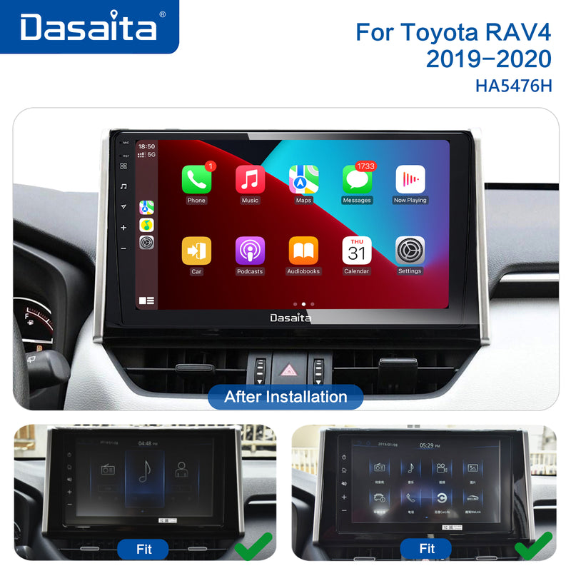 Dasaita Scout10 Toyota RAV4 2019 2020 2021 Car Stereo 10.2 Inch Carplay Android Auto PX6 4G+64G Android10 1280*720 DSP AHD Radio