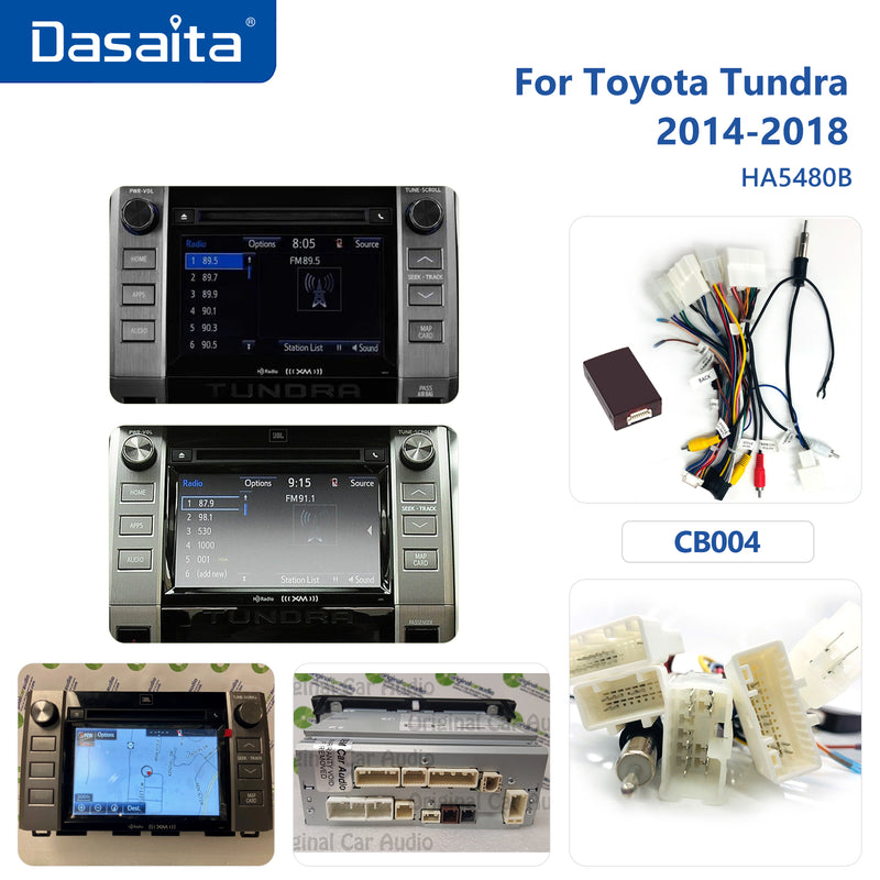 Dasaita MAX11 Toyota Tundra 2014 2015 2016 2017 2018 Car Stereo 9 Inch Carplay Android Auto PX6 4G+64G Android11 1280*720 DSP AHD Radio