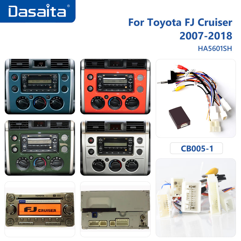 Dasaita Android12 Car Stereo for Toyota FJ Cruiser 2007-2018 Silver Wireless Carplay & Android Auto Car Radio| Qualcomm 665 | 9" QLED Screen | Wifi+4G LTE |6G+64G|DSP|GPS Navigation Head Unit| Optical Output