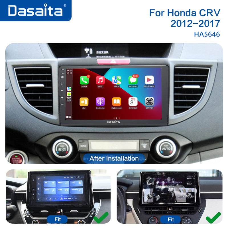 Dasaita MAX11 Honda CRV 2012 2013 2014 2015 2016 2017 Car Stereo 9 Inch Carplay Android Auto PX6 4G+64G Android11 1280*720 DSP AHD Radio