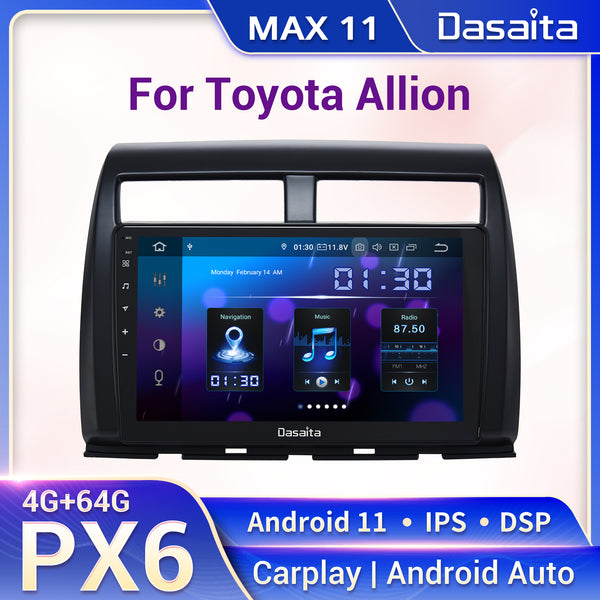Dasaita 9'' Android 11.0 Car Player Autoradio for Toyota Allion Radio 2007 2008 2009 2010 2011 2016 GPS Navigation TDA7850 MAX11