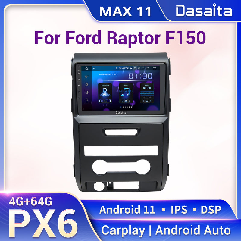Dasaita 9 inch for Ford Raptor F150 2009 2010 2011 2012 Car Stereo GPS Navigation Android 11 1280*720 Carplay Radio
