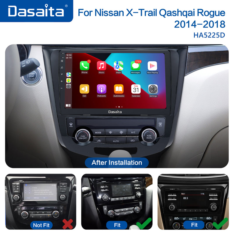Dasaita MAX11 Nissan X-Trail Qashqai 2014 2015 2016 2017 2018 2019 2020 Car Stereo 10.2 Inch Carplay Android Auto 4G+64G Android11 1280*720 DSP Radio