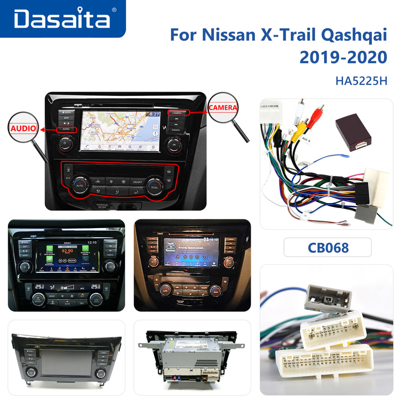 Dasaita Vivid Nissan X-Trail Qashqai Rogue 2014 2015 2016 2017 2018 2019 2020 Car Stereo 10.2 Inch Carplay Android Auto PX6 4G+64G Android11 1280*720 DSP AHD Radio