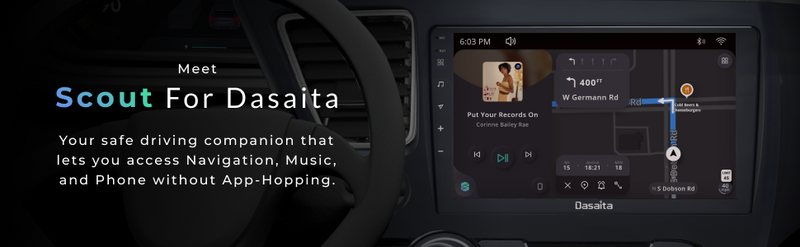 Dasaita Scout10 Honda Civic 2012 2013 2014 LHD Car Stereo 9 Inch Carplay Android Auto PX6 4G+64G Android10 1280*720 DSP AHD Radio