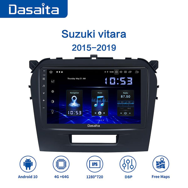 Dasaita MAX10 Suzuki vitara 2015 2016 Car Stereo 9 Inch Carplay Android Auto PX6 4G+64G Android10 1280*720 DSP AHD Radio
