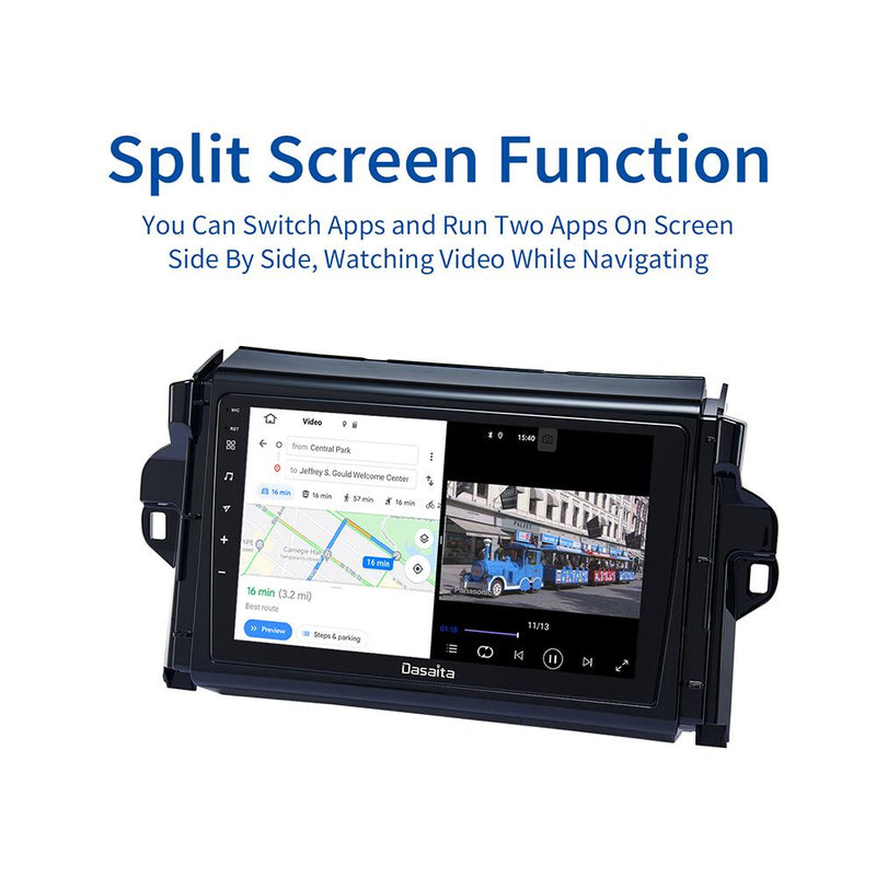 Dasaita DSP Android 11.0 Car Radio Stereo for Toyota Fortuner 2016 2017 2018 GPS Car Multimedia 9" IPS Bluetooth MP3 MAX11