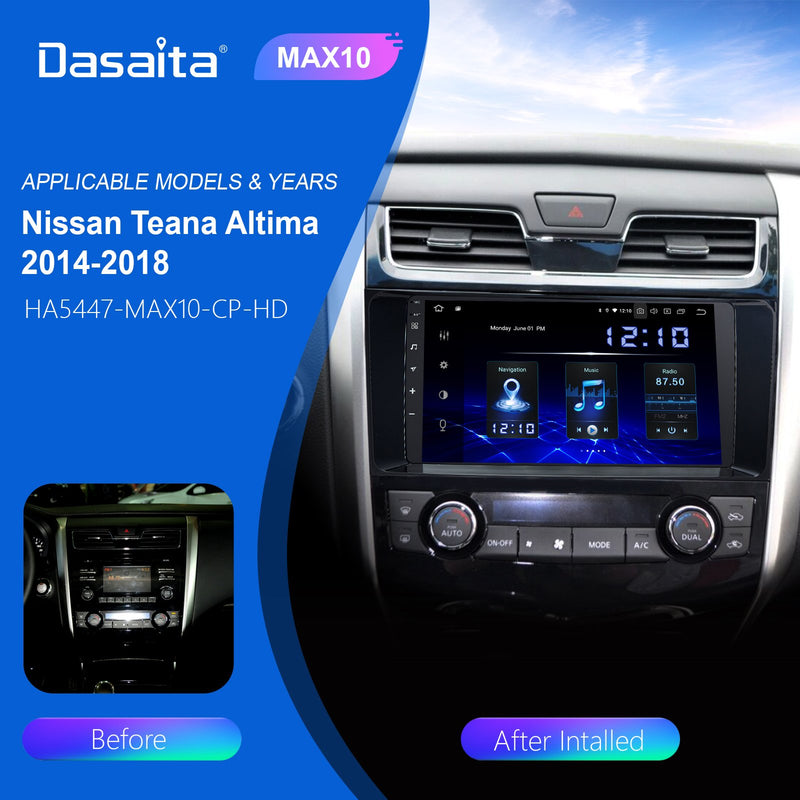 Dasaita MAX11 Nissan Teana Altima 2014 2015 2016 2017 2018 Car Stereo 9 Inch Carplay Android Auto PX6 4G+64G Android11 1280*720 DSP Radio