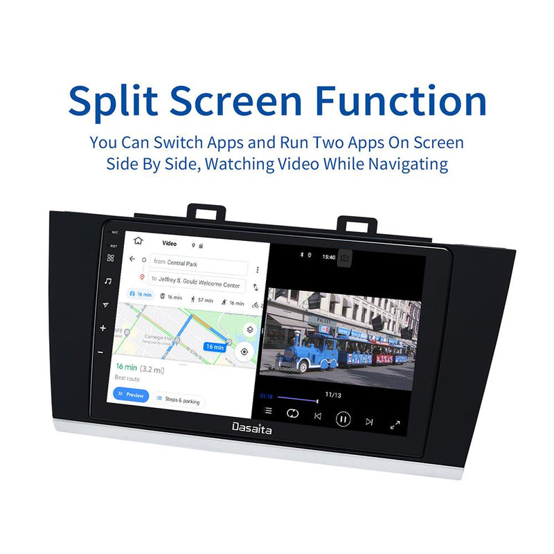 Dasaita MAX11 Subaru Legacy Outback 2015 2016 2017 2018 Car Stereo 9 Inch Carplay Android Auto PX6 4G+64G Android11 1280*720 DSP AHD Radio