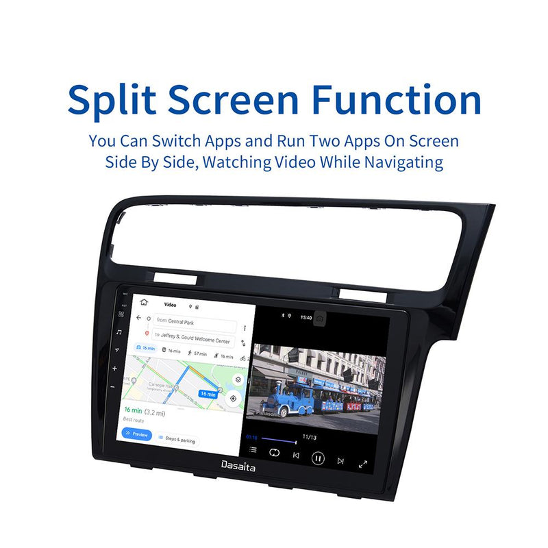 Dasaita 10.2" for VW Golf 7 GPS 2013 2014 2015 2016 2017 RHD Car Android Radio1 Din Multi-Touch IPS screen Navigation TDA7850