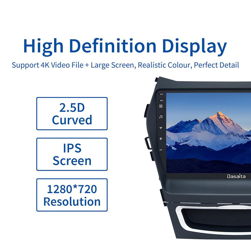 Dasaita MAX11 Hyundai Santa Fe IX45 2013 2014 2015 2016 2017 Car Stereo 9 Inch Carplay Android Auto PX6 4G+64G Android11 1280*720 DSP AHD Radio