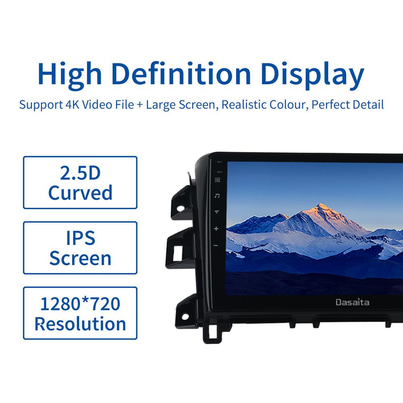 Dasaita MAX11 Nissan Navara NP300 2014 2015 2016 2017 2018 Car Stereo 10.2 Inch Carplay Android Auto PX6 4G+64G Android11 1280*720 DSP AHD Radio